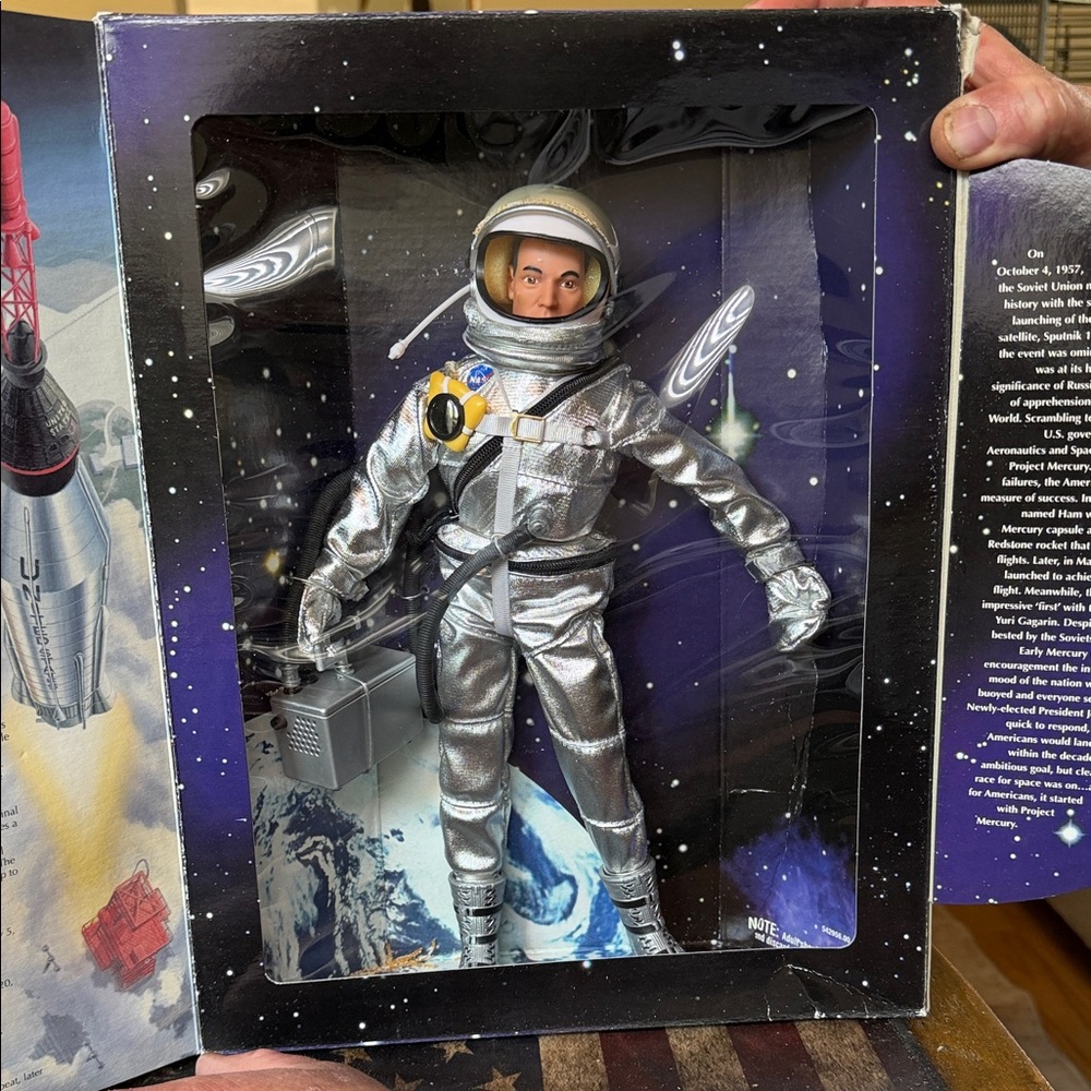 Collector Space Astronaut Action Figure - Silver
